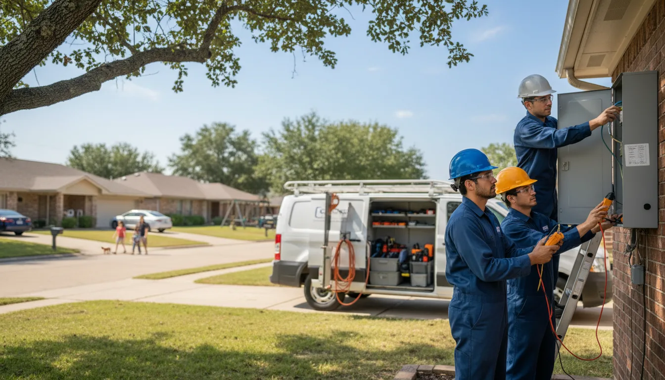 Certified electrician providing emergency electrical services in Trent, SD